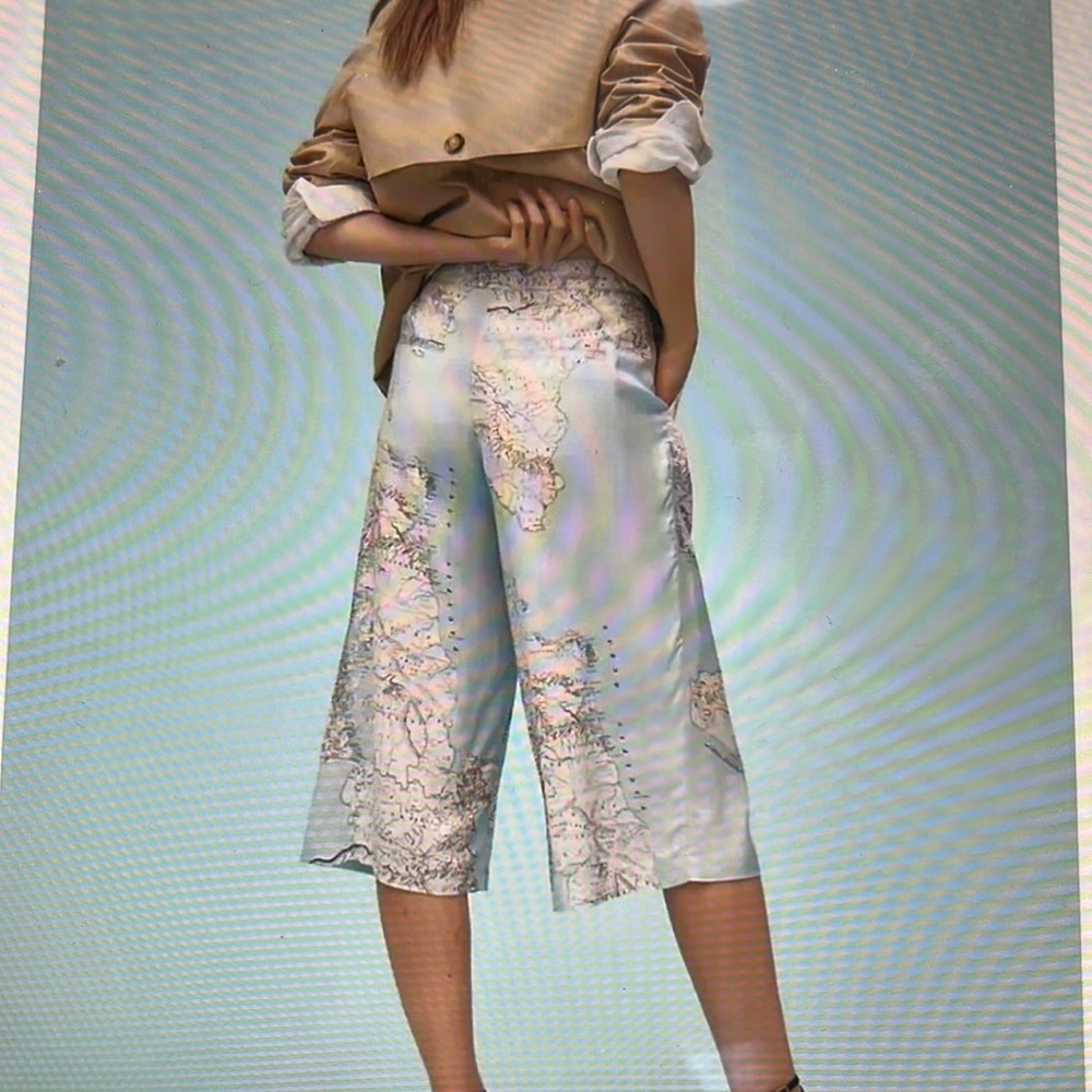 Anthropologie Maeve Map of the World Pants - Picture 3 of 6